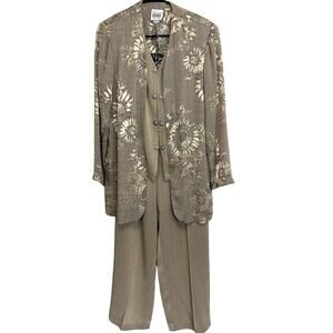 Vintage R&M Richards by Karen Wong 2 Piece Women's Career Pant Suit Size 10